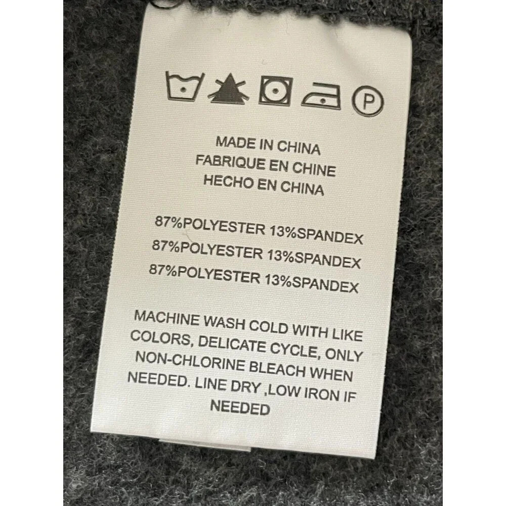 NWT Men’s RAINFOREST Gray Quarter Zip Sweatshirt Fleece Size XL - Picture 7 of 8